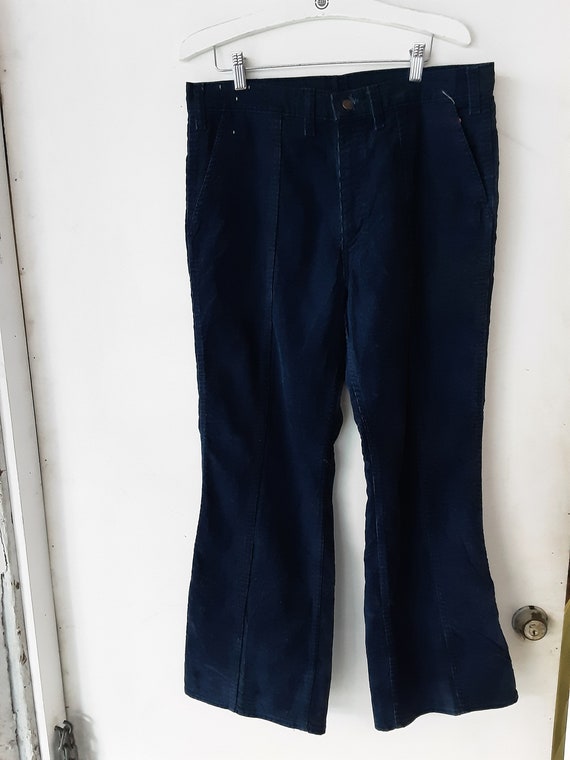 Blue Corduroy Levi Bell Bottoms - image 1