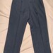 Vintage Black Pinstriped Trousers - W26 L33 main image 1