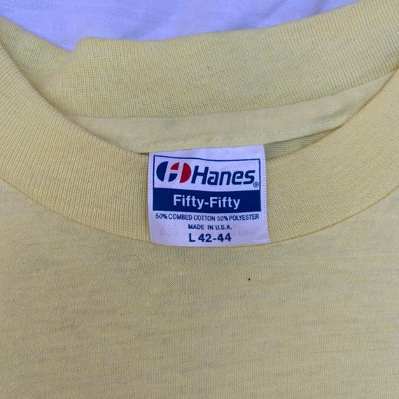 1985 Yellow Marathon T-Shirt - image 3
