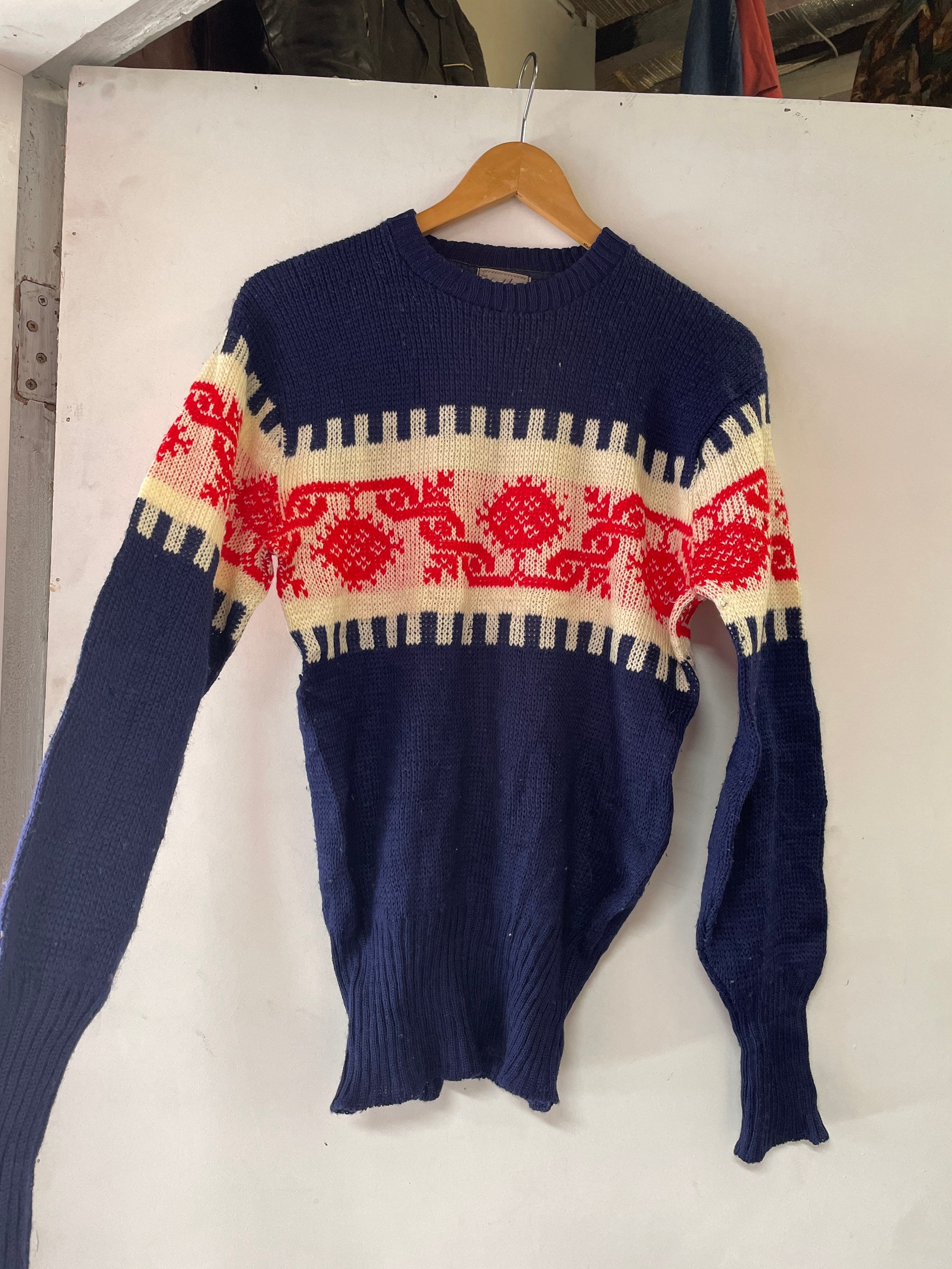 1950年代/40年代ウールスキーセーター - Etsy 日本