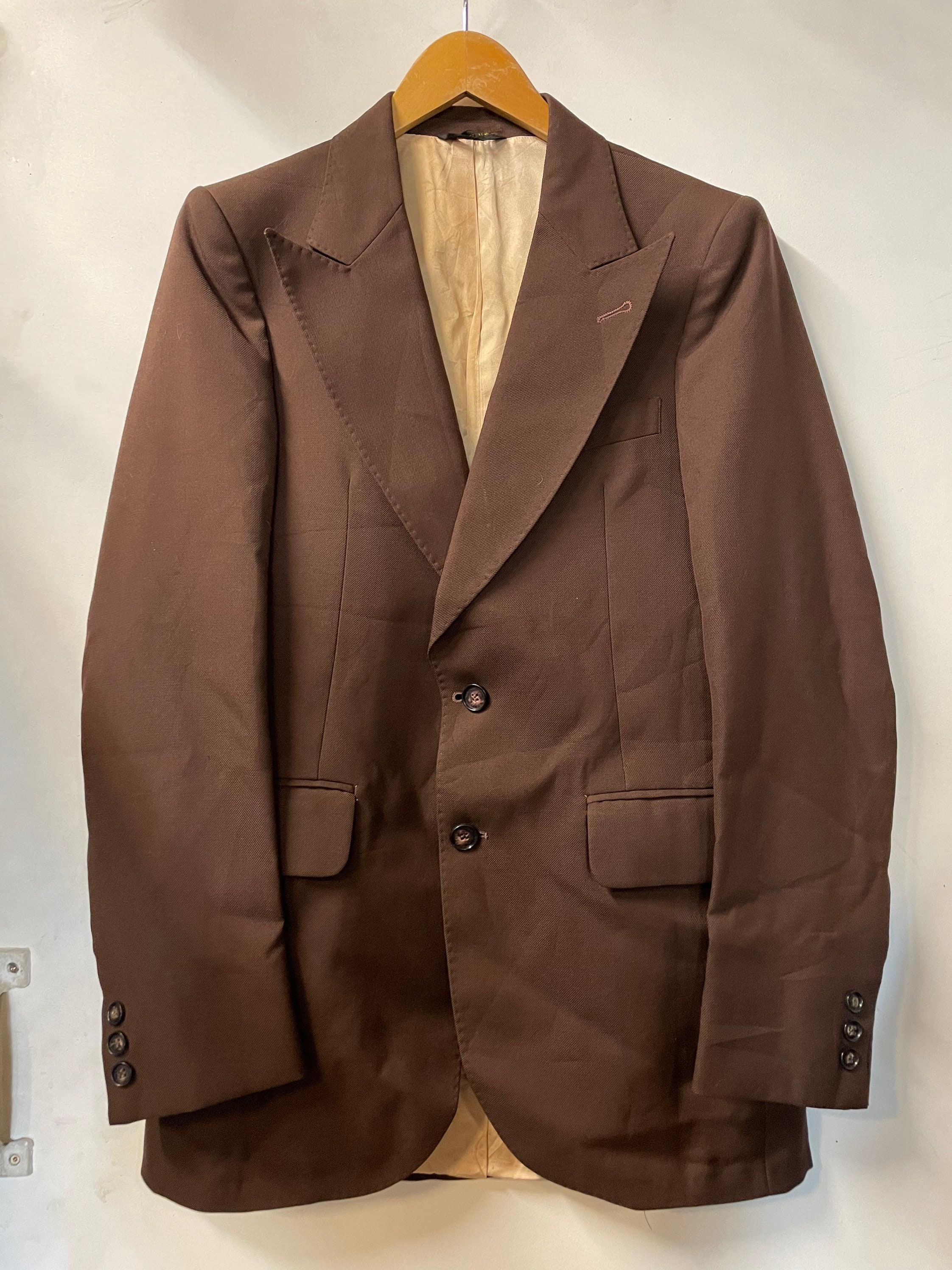 1970s Brown Suit Jacket - Etsy Ireland