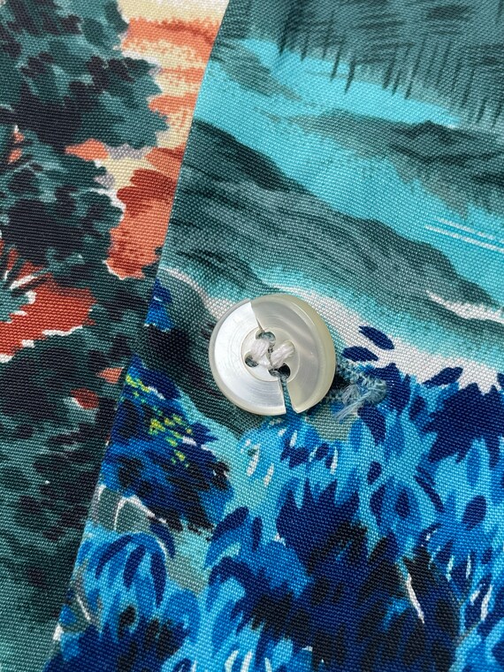 1950s Mens JC Penneys Hawaiian Shirt Rayon - image 3