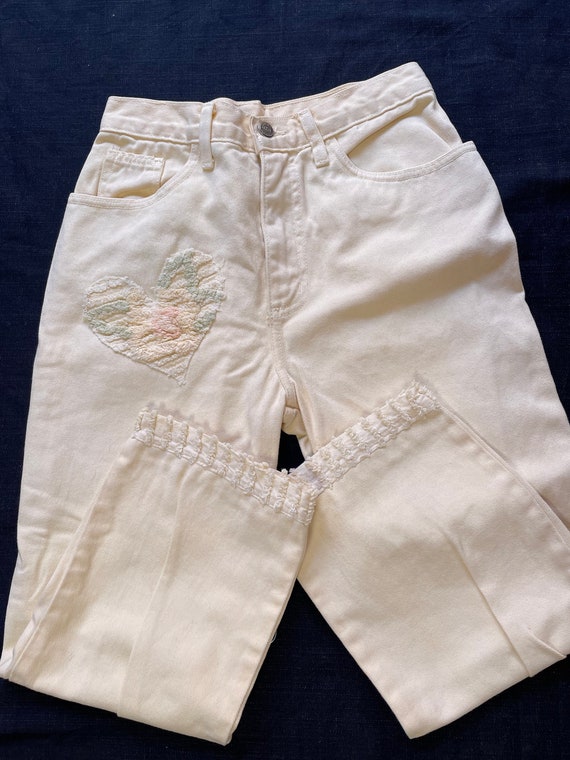 1980s Cropped Womans Jeans - image 1