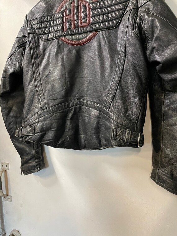 1990s Harley Davidson Womens Leather Motorcycle J… - image 6