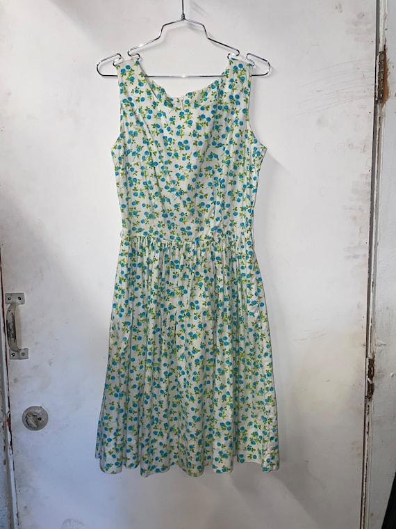 1950s Floral Cotton Sundress