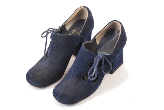 SALE 40s Shoes // 1940s Heels // Womens Oxfords /… - image 1