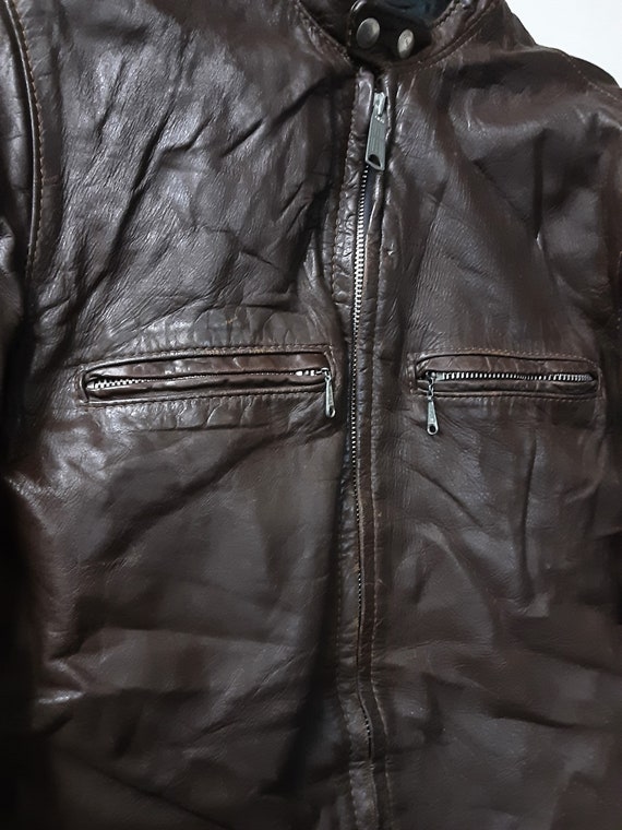 Brooks cafe racer leather jacket cheap