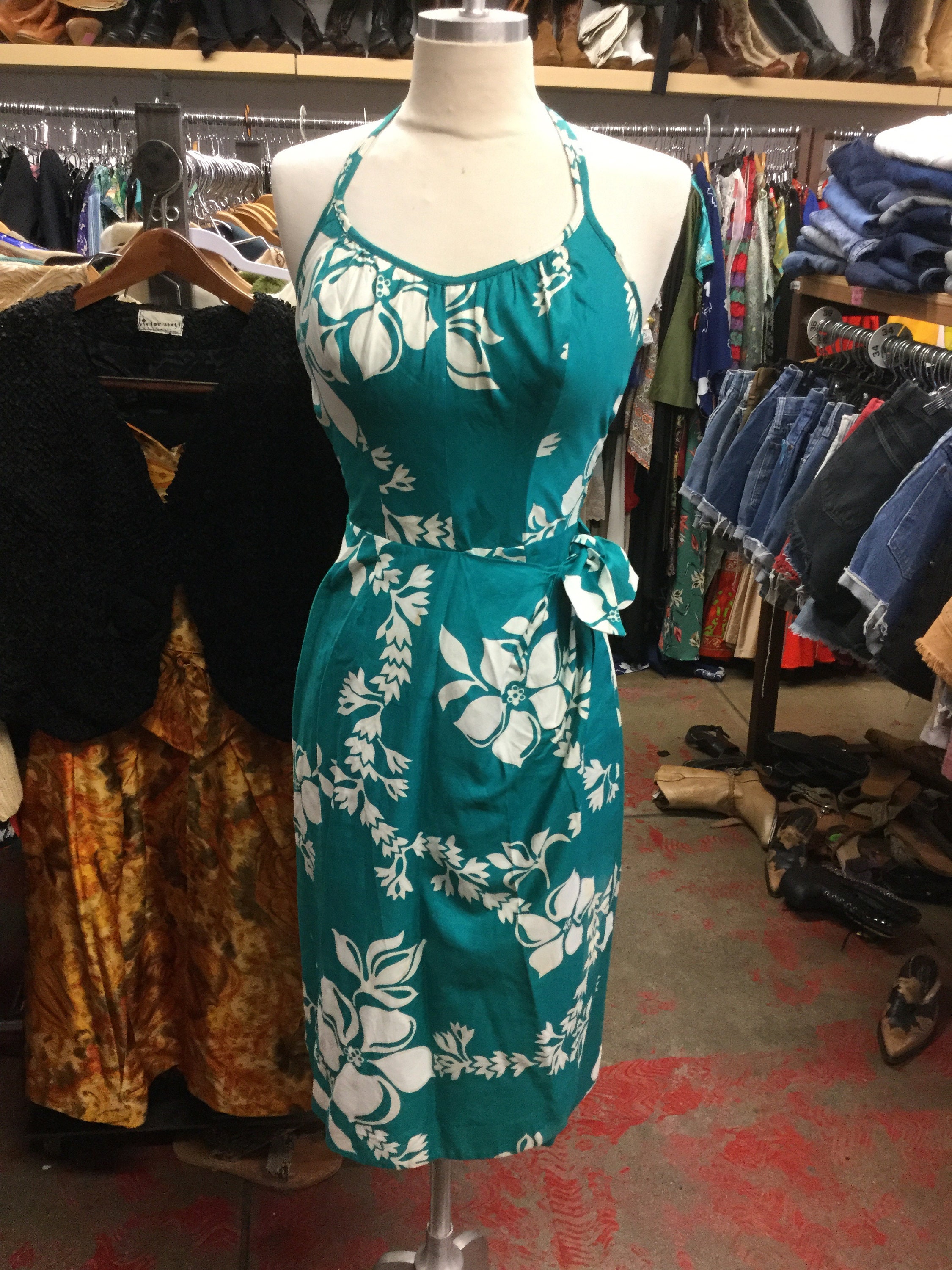 sarong halter dress