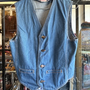 1970s Denim Vest
