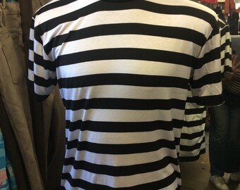 Avalos schwarz und weiß Streifen T-shirt