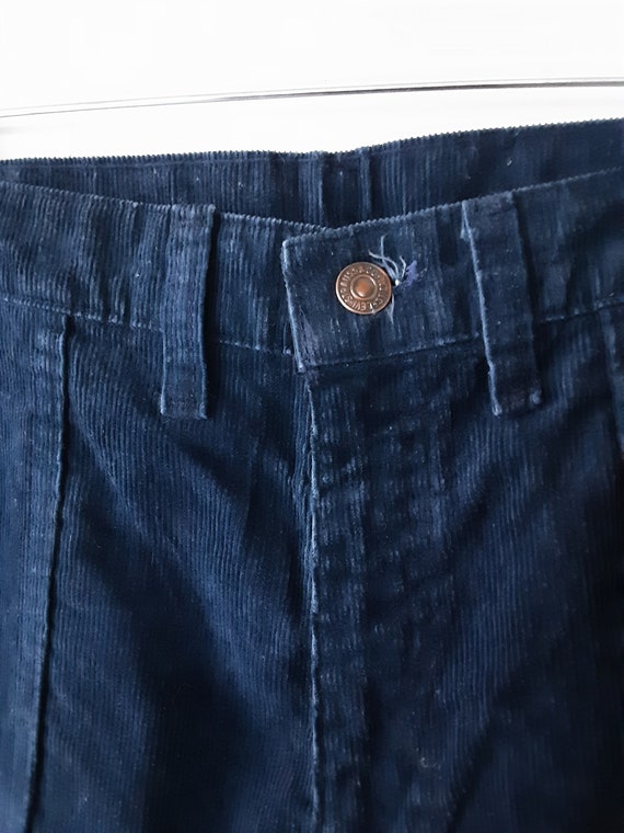 Blue Corduroy Levi Bell Bottoms View 3