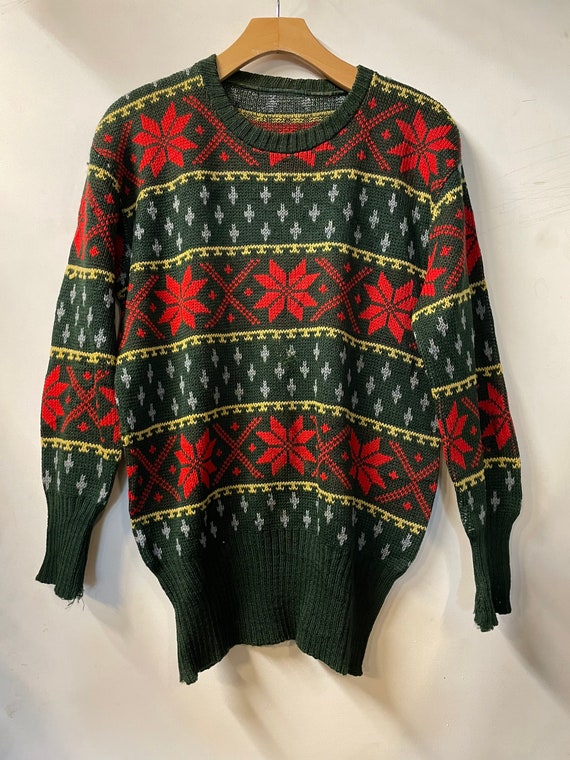 1950s Mens Ski Sweater