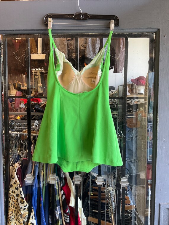 1960s Vibrant Green Swimsuit - image 2
