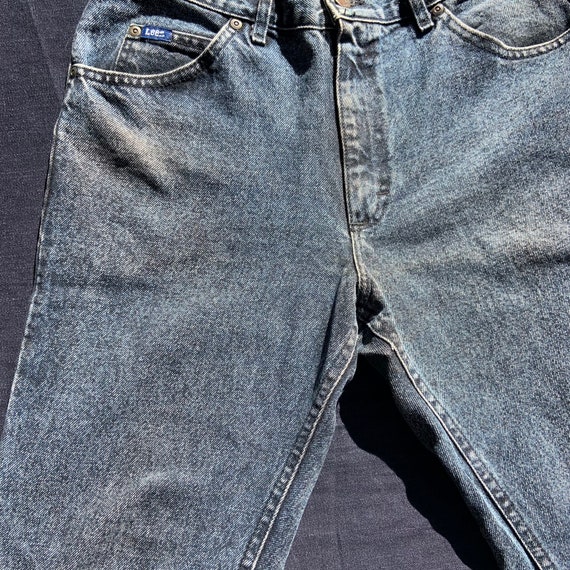 1980s Dark Stone Wash Lee Jeans - image 6