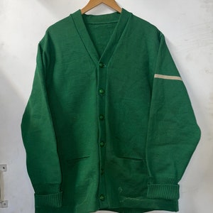 Década de 1950 Wool Varsity Cardigan