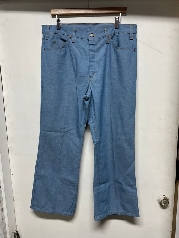 Mens 1970s Bellbottom Levis Denim Bootcut Jeans