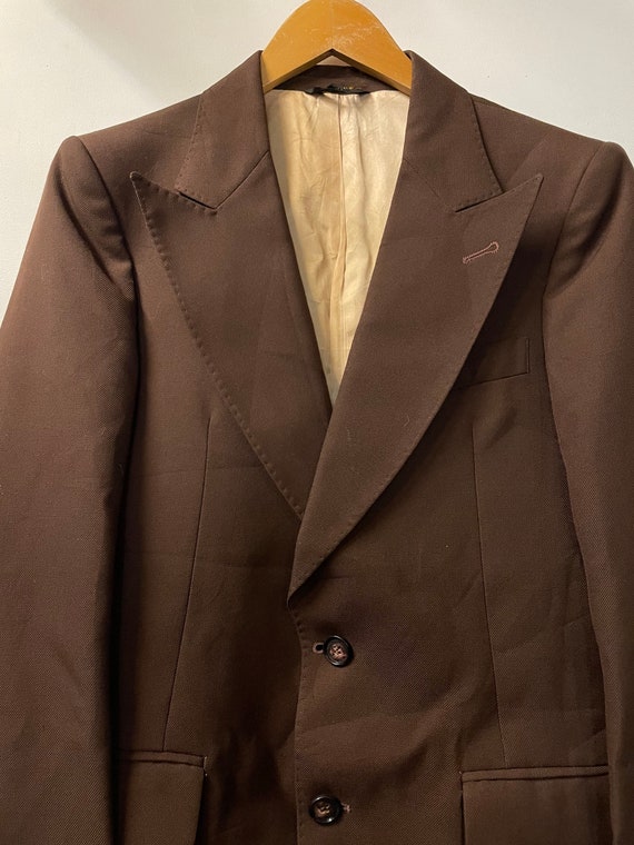 1970s Brown Suit Jacket - image 2