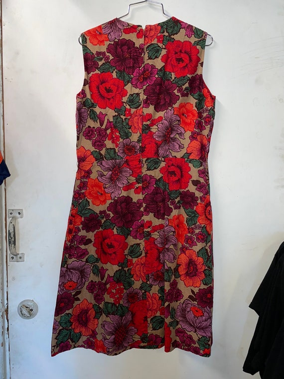 1950s Floral Print Dress - image 3