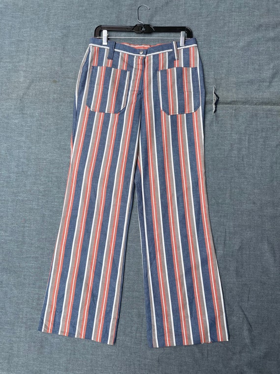 1960s Striped Bellbottoms Unworn - image 1