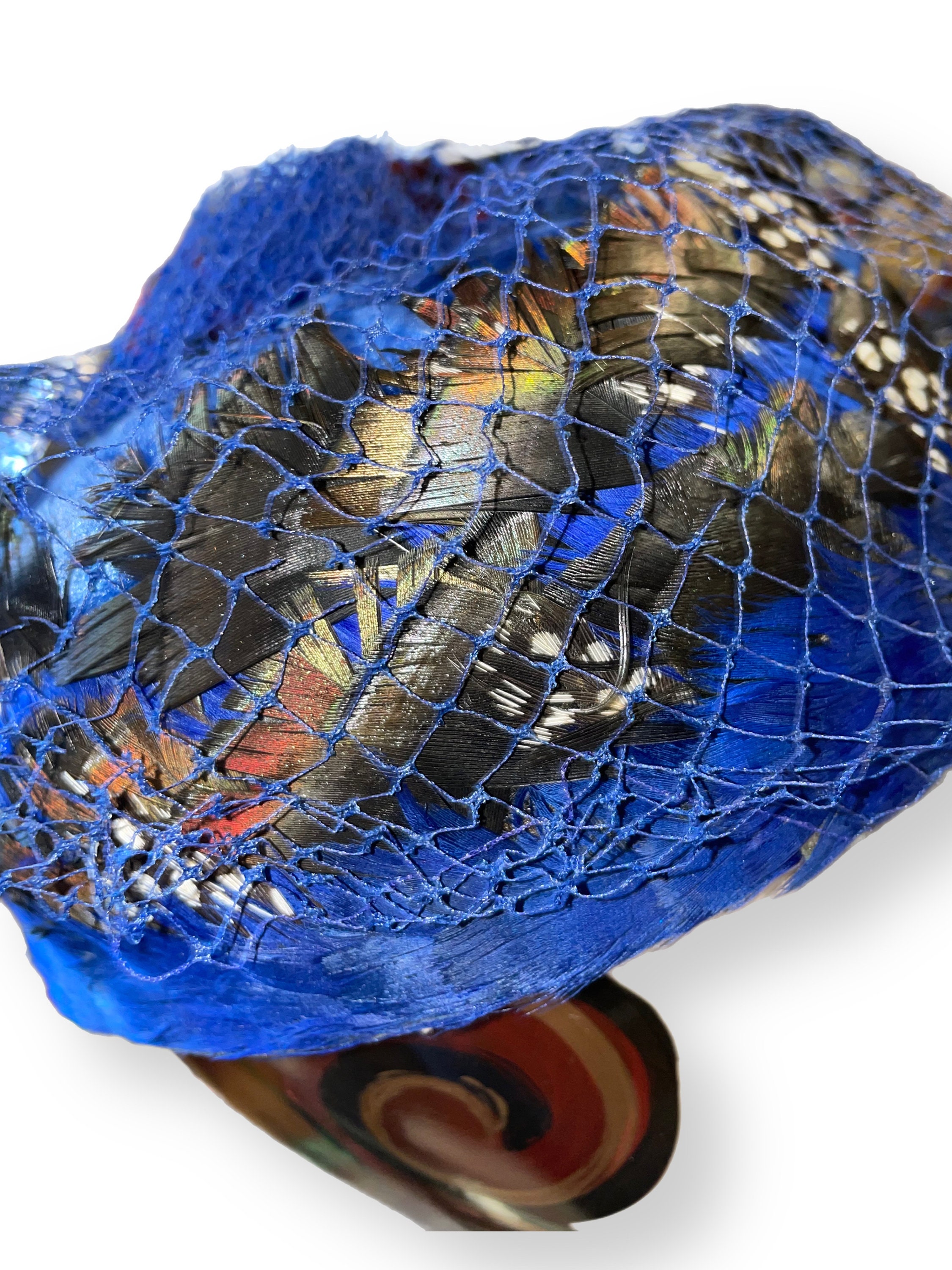 1960s Feathered Pillbox Hat With Blue Veil - Etsy