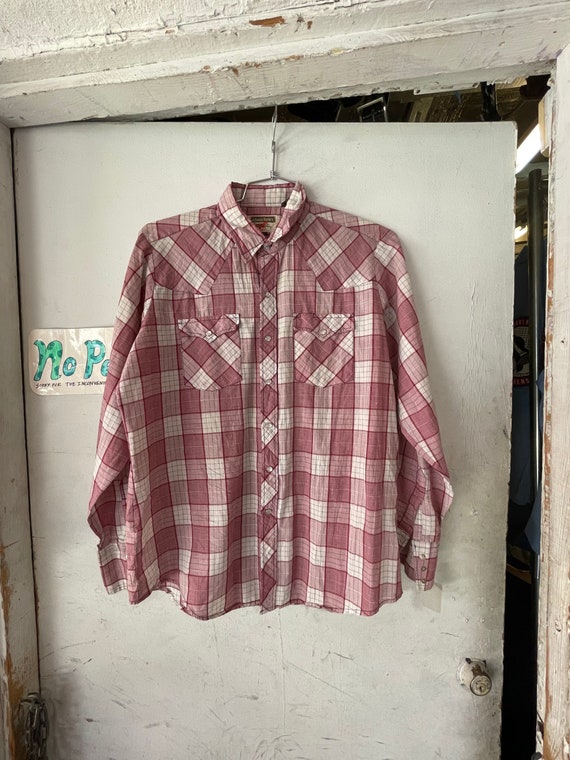 1980s Western Peral Snap Button Up - image 1