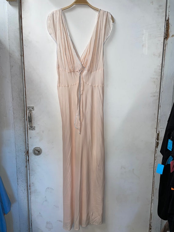 1950s Cold Rayon Slip/ Nightgown - image 5