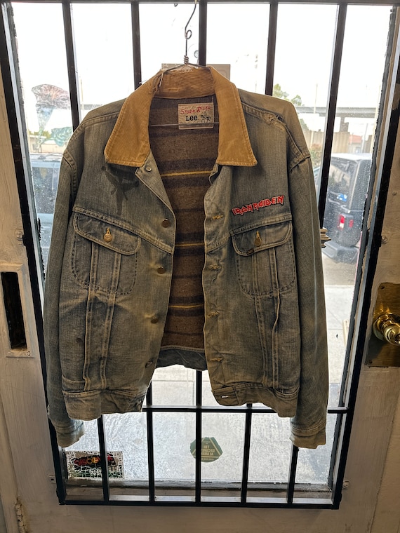1970s Iron Maiden Storm Rider Lee Denim Jacket