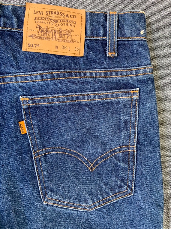 1970s Orange Tab Levis 517 - image 4