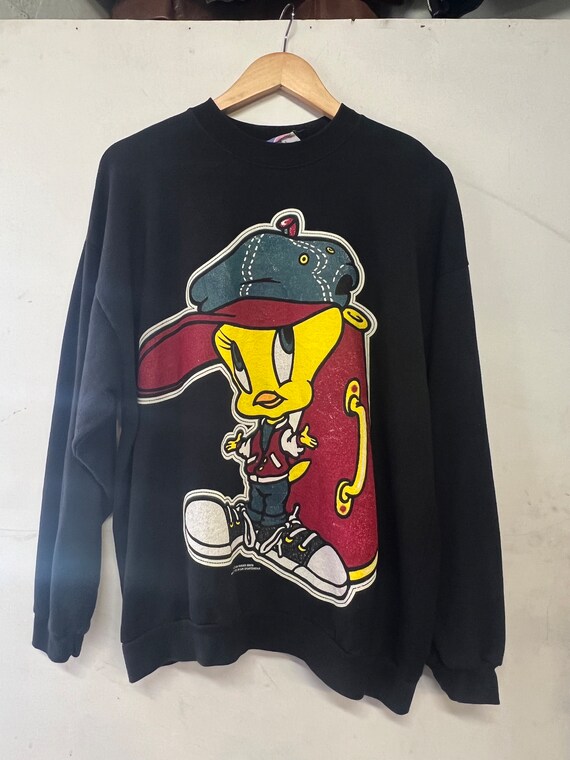 Buy 90s Looney Tunes Tweedy Sweatshirt Size L Online in