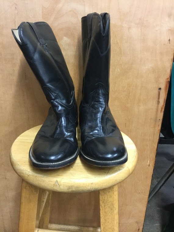 Laredo 11D Black Leather Mens Boots