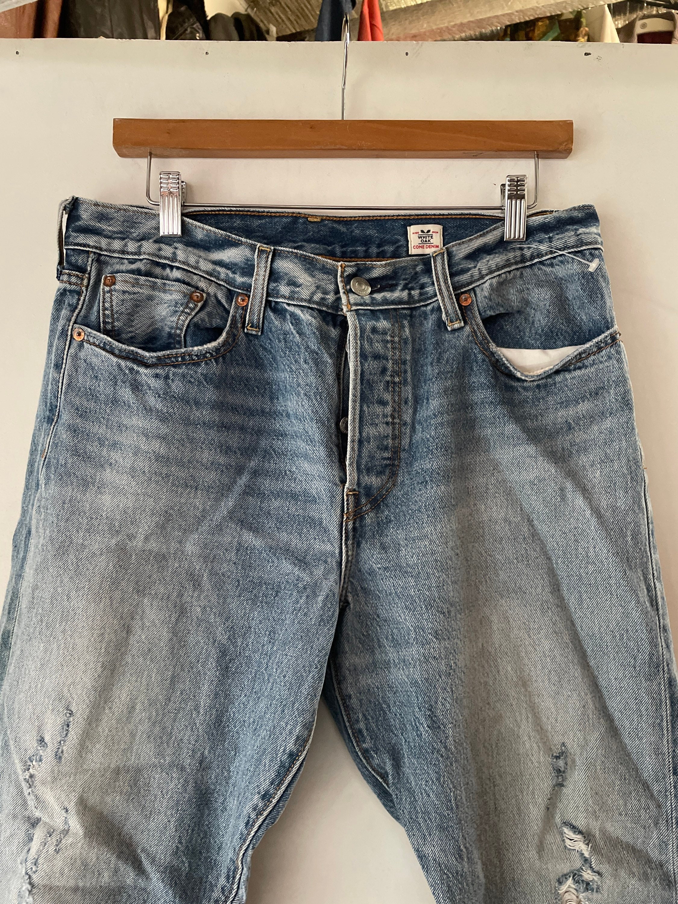 Mens White Oak Cone Denim Levis Jeans 