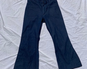 1970s Denim Bell Bottoms
