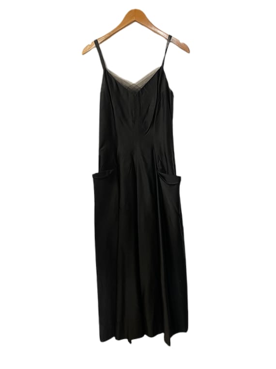 1950s Black Gown - image 1