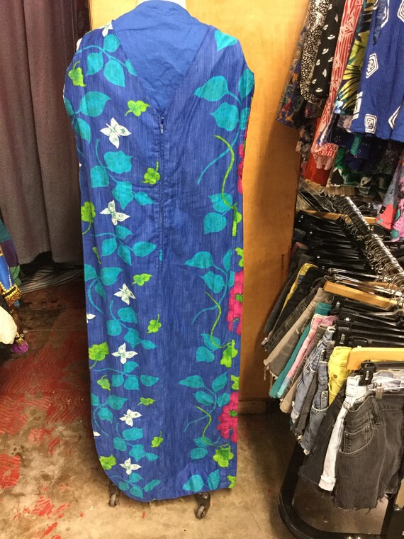 Blue butterfly maxi dress - image 2