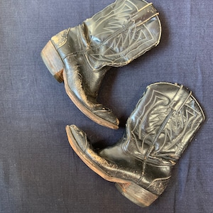 1950s Black Cowboy Boots