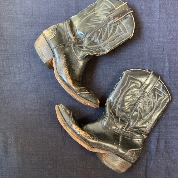 1950s Black Cowboy Boots