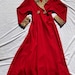 1940s Red Wool Robe/coat With Leopard Velvet Details - Etsy