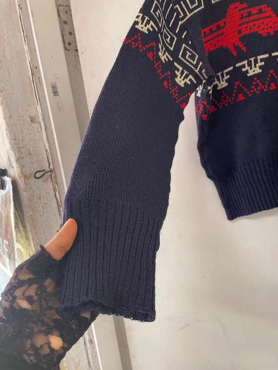 1940s/50s Thunderbird Wool Ski Sweater - image 2