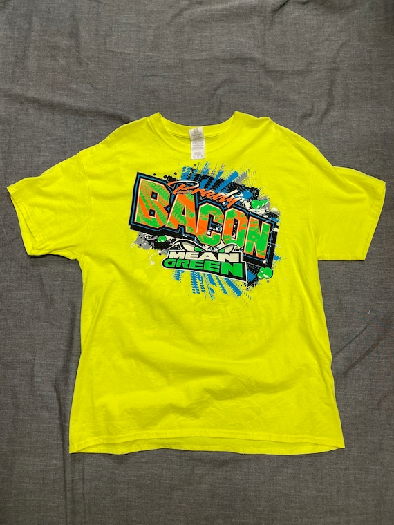 Brady Bacon Mean Green Racer Graphic Tee