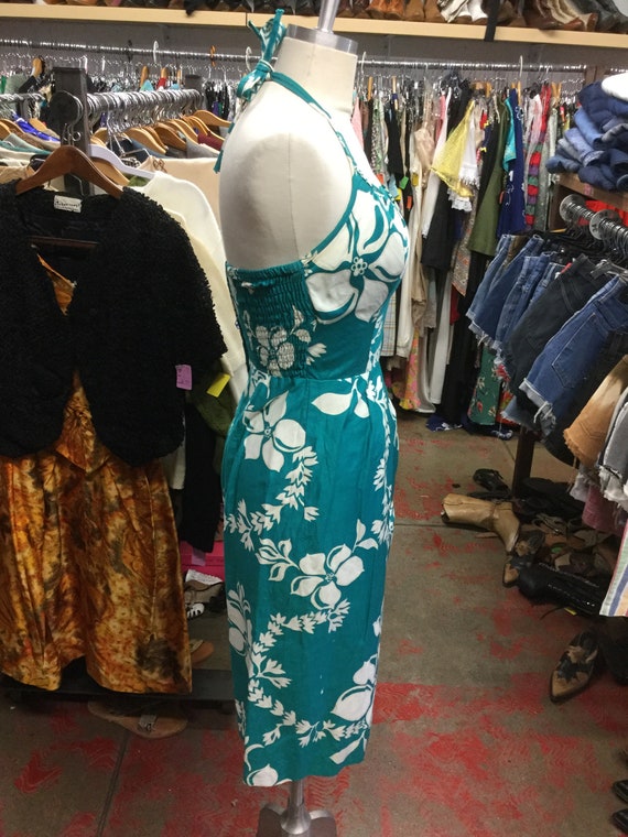 Halter 1960’s Hawaiian Sarong Dress - image 4