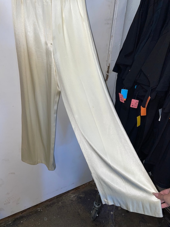 DOWN MEMORY LANE WOVEN SATIN JUMPSUIT