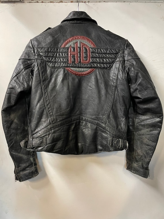 1990s Harley Davidson Womens Leather Motorcycle Ja