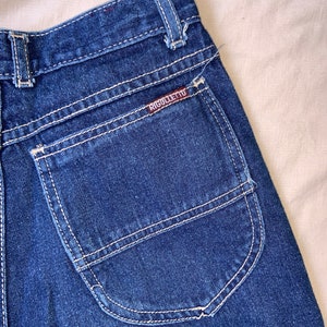 1980s Indigo High Waist Pants image 4