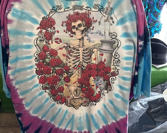 1990s Liquid Blue Grateful Dead Plus Size T-Shirt