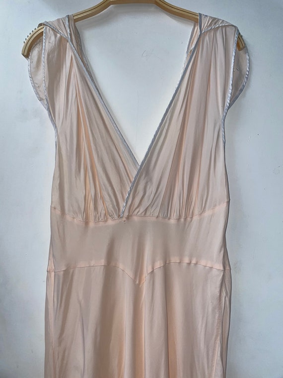 1950s Cold Rayon Slip/ Nightgown - image 7