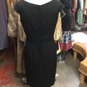 1950s Black Cocktail Dress image 2