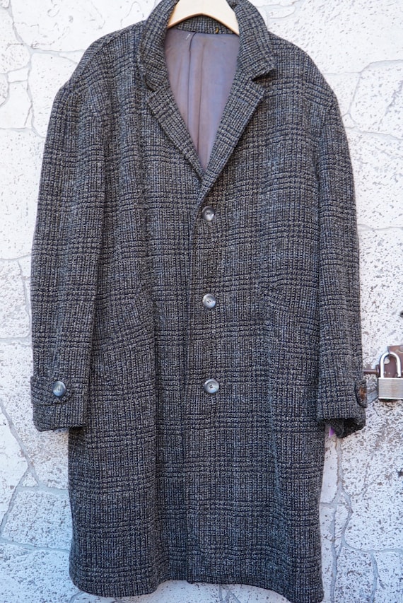 Salt & Pepper Men’s Wool Overcoat