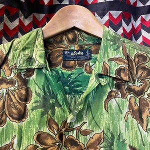 1960s Aloha Tiki Hawaiian Shirt image 2