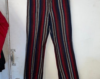 1960s Striped Red White and Blue Pants