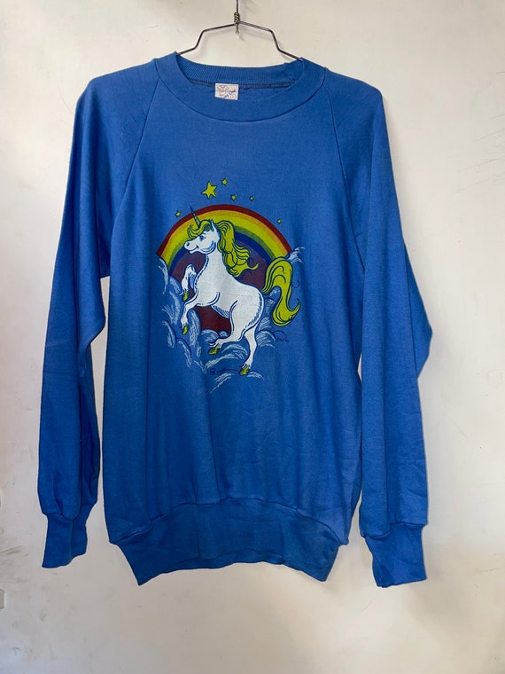 1980s Unicorn Graphic Crewneck Sweatshirt